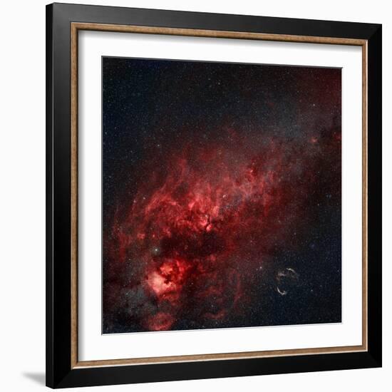 Constellation Cygnus with Multiple Nebulae Visible-Stocktrek Images-Framed Photographic Print