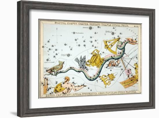 Constellation: Hydra-Sidney Hall-Framed Giclee Print