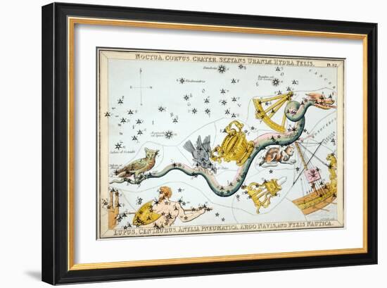 Constellation: Hydra-Sidney Hall-Framed Giclee Print