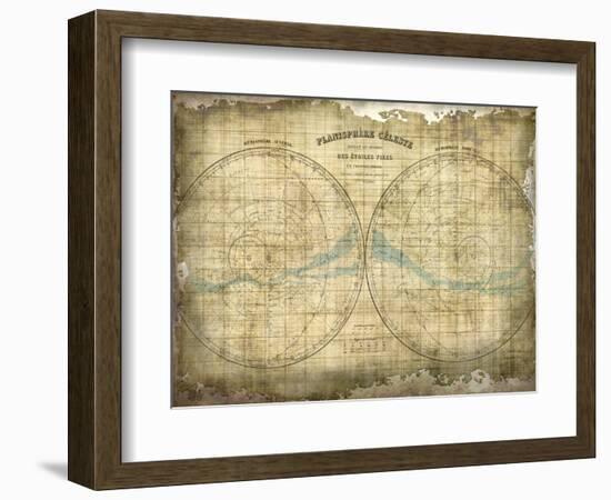 Constellation Map 1-Kimberly Allen-Framed Art Print