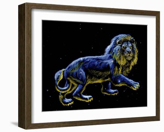 Constellation of Leo, Artwork-Chris Butler-Framed Photographic Print