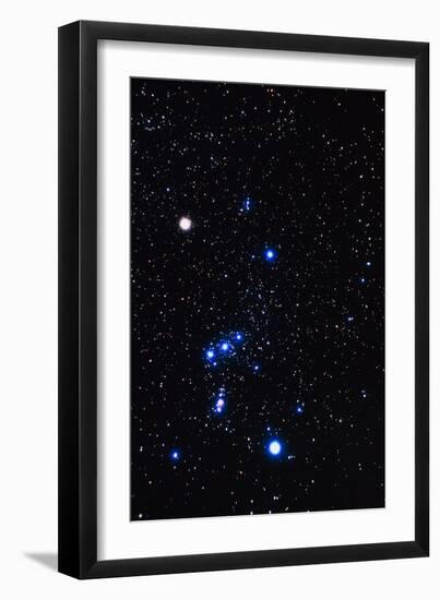 Constellation of Orion with Halo Effect-John Sanford-Framed Photographic Print