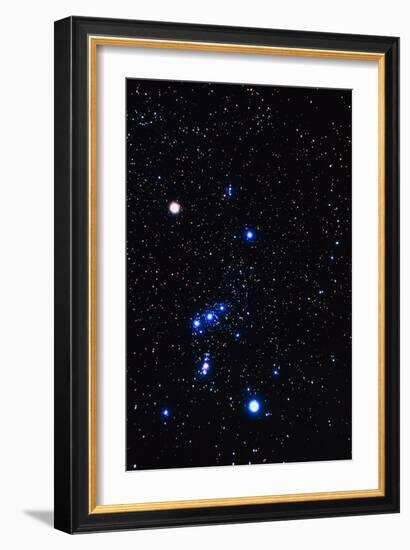 Constellation of Orion with Halo Effect-John Sanford-Framed Photographic Print