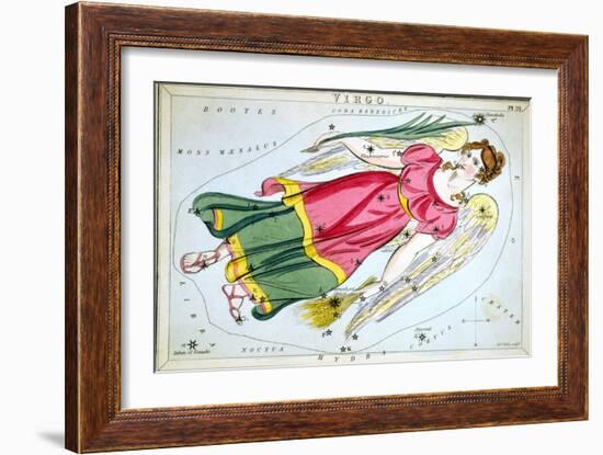 Constellation: Virgo, 1825-Sidney Hall-Framed Giclee Print