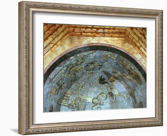 Constellations and Signs of Zodiac, Fresco, Ceiling Vault, Old Library-Fernando Gallego-Framed Photographic Print