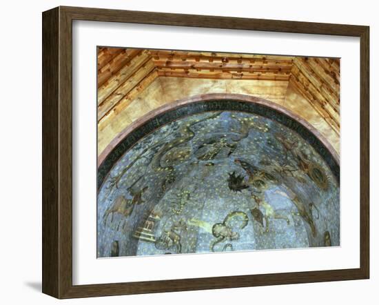 Constellations and Signs of Zodiac, Fresco, Ceiling Vault, Old Library-Fernando Gallego-Framed Photographic Print