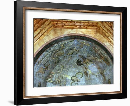 Constellations and Signs of Zodiac, Fresco, Ceiling Vault, Old Library-Fernando Gallego-Framed Photographic Print