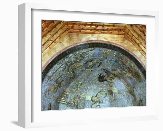 Constellations and Signs of Zodiac, Fresco, Ceiling Vault, Old Library-Fernando Gallego-Framed Photographic Print