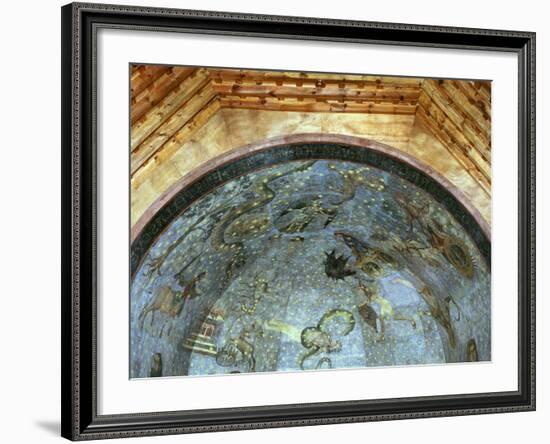 Constellations and Signs of Zodiac, Fresco, Ceiling Vault, Old Library-Fernando Gallego-Framed Photographic Print