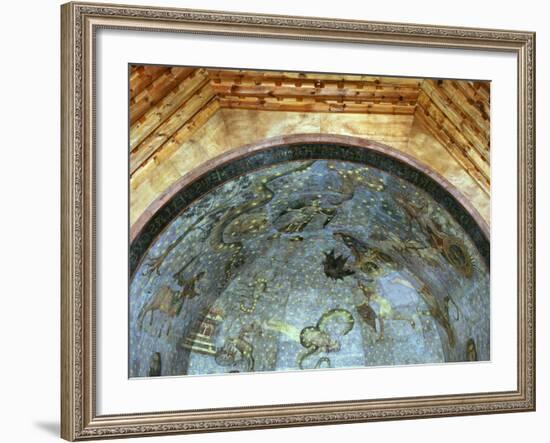 Constellations and Signs of Zodiac, Fresco, Ceiling Vault, Old Library-Fernando Gallego-Framed Photographic Print