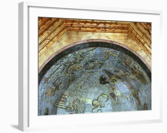 Constellations and Signs of Zodiac, Fresco, Ceiling Vault, Old Library-Fernando Gallego-Framed Photographic Print