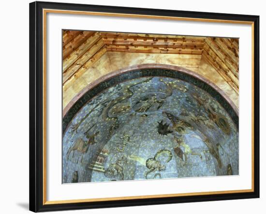 Constellations and Signs of Zodiac, Fresco, Ceiling Vault, Old Library-Fernando Gallego-Framed Photographic Print