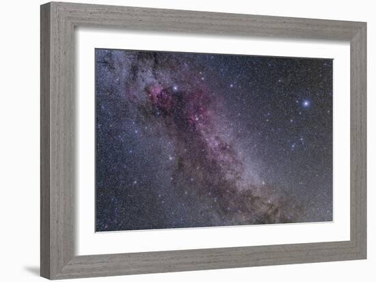 Constellations Cygnus and Lyra with Nearby Deep Sky Objects-null-Framed Photographic Print