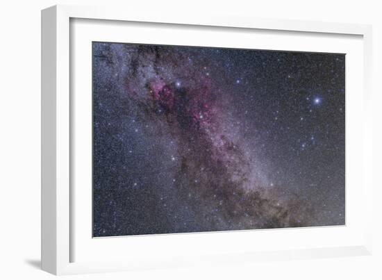 Constellations Cygnus and Lyra with Nearby Deep Sky Objects-null-Framed Photographic Print