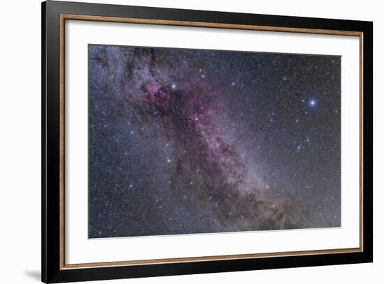 Constellations Cygnus and Lyra with Nearby Deep Sky Objects-null-Framed Photographic Print