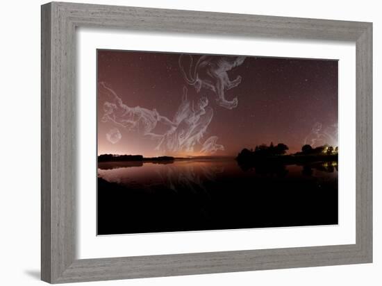 Constellations In a Night Sky-Laurent Laveder-Framed Photographic Print