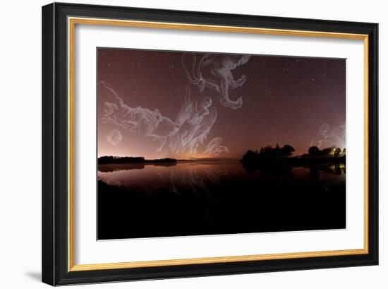 Constellations In a Night Sky-Laurent Laveder-Framed Photographic Print