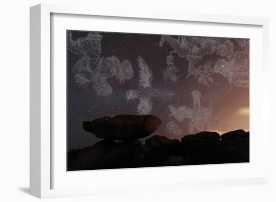 Constellations In a Night Sky-Laurent Laveder-Framed Photographic Print