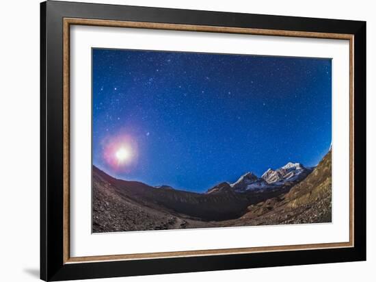 Constellations of Perseus, Andromeda Nad Pegasus Above the Columbia Icefields, Canada-Stocktrek Images-Framed Photographic Print