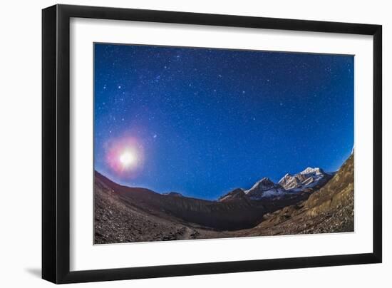 Constellations of Perseus, Andromeda Nad Pegasus Above the Columbia Icefields, Canada-Stocktrek Images-Framed Photographic Print