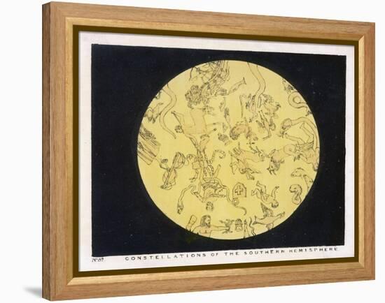 Constellations of the Southern Hemisphere-Charles F. Bunt-Framed Stretched Canvas