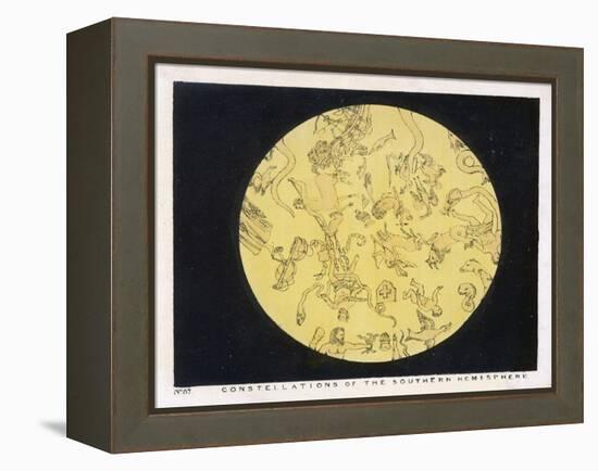 Constellations of the Southern Hemisphere-Charles F. Bunt-Framed Stretched Canvas