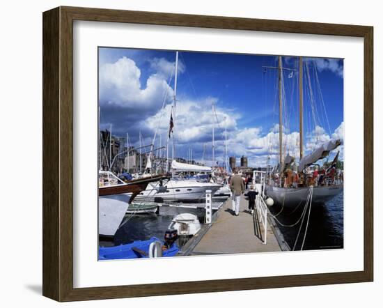Constitution Day on May 17th, at Aker Brygge, Oslo, Norway, Scandinavia-Kim Hart-Framed Photographic Print