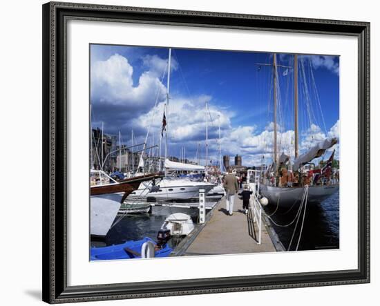 Constitution Day on May 17th, at Aker Brygge, Oslo, Norway, Scandinavia-Kim Hart-Framed Photographic Print