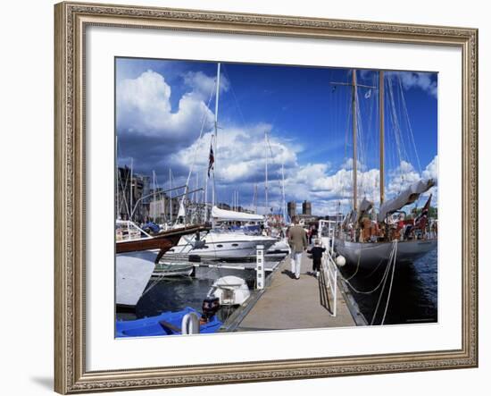 Constitution Day on May 17th, at Aker Brygge, Oslo, Norway, Scandinavia-Kim Hart-Framed Photographic Print