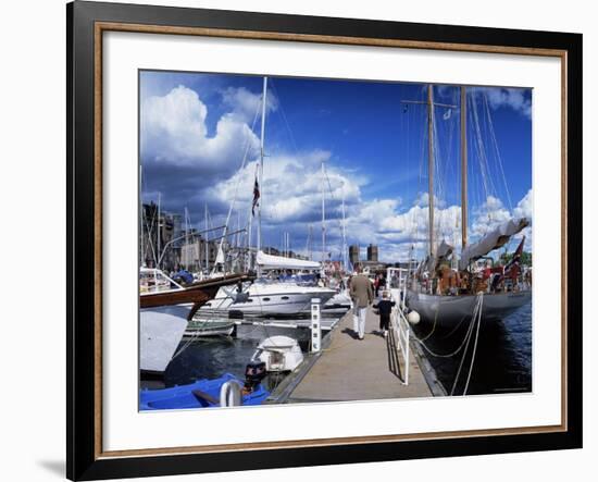 Constitution Day on May 17th, at Aker Brygge, Oslo, Norway, Scandinavia-Kim Hart-Framed Photographic Print