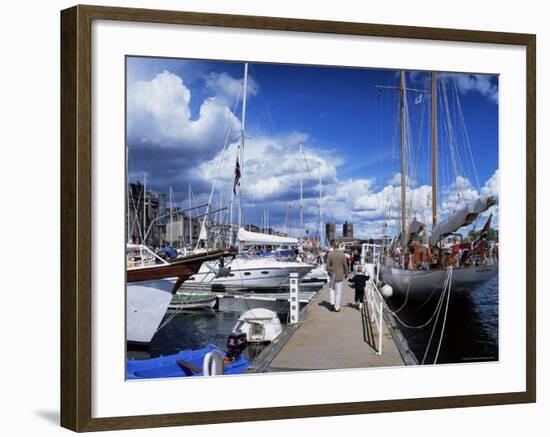 Constitution Day on May 17th, at Aker Brygge, Oslo, Norway, Scandinavia-Kim Hart-Framed Photographic Print