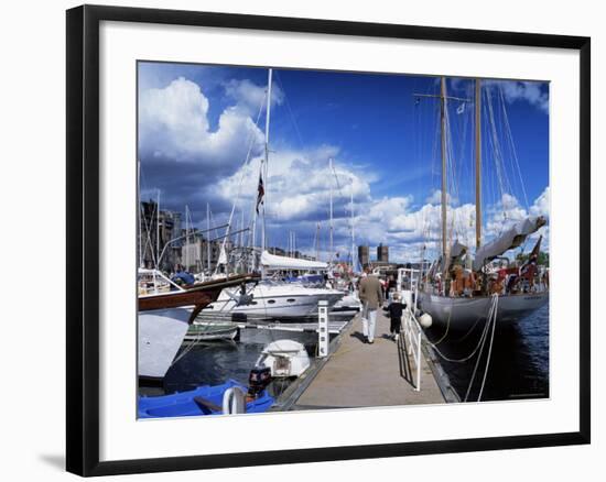 Constitution Day on May 17th, at Aker Brygge, Oslo, Norway, Scandinavia-Kim Hart-Framed Photographic Print