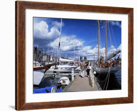 Constitution Day on May 17th, at Aker Brygge, Oslo, Norway, Scandinavia-Kim Hart-Framed Photographic Print