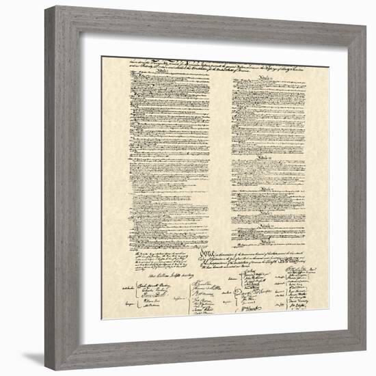 Constitution Document-null-Framed Premium Giclee Print