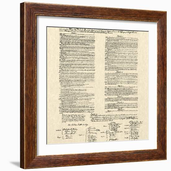 Constitution Document-null-Framed Premium Giclee Print