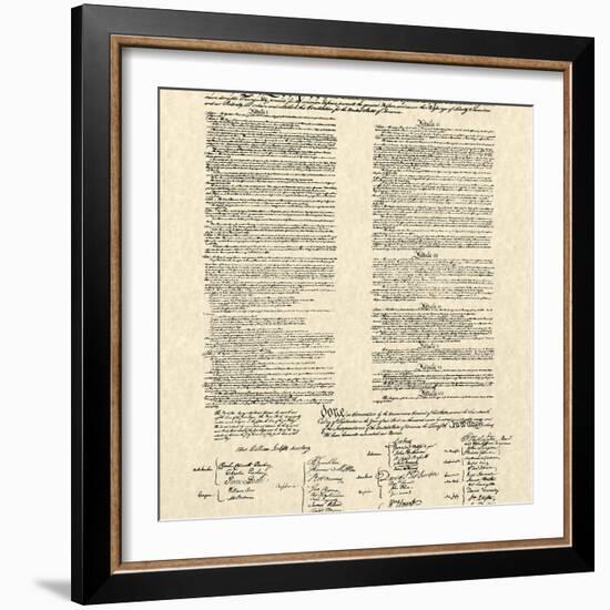 Constitution Document-null-Framed Premium Giclee Print