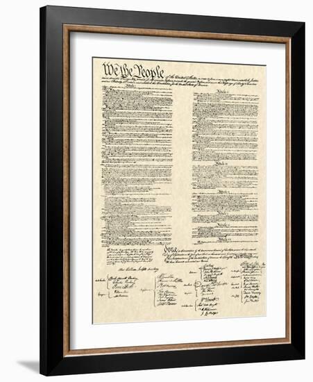 Constitution Document-Continental Congress-Framed Premium Giclee Print