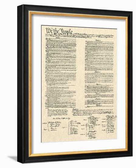 Constitution Document-Continental Congress-Framed Premium Giclee Print