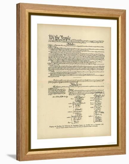 Constitution of the United States-null-Framed Premier Image Canvas