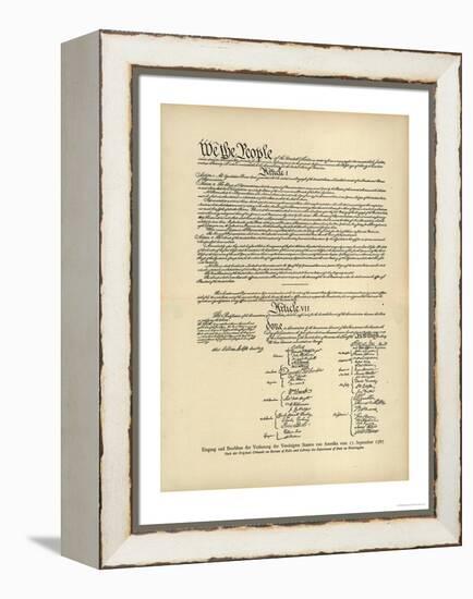 Constitution of the United States-null-Framed Premier Image Canvas