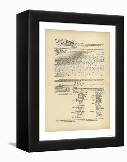 Constitution of the United States-null-Framed Premier Image Canvas