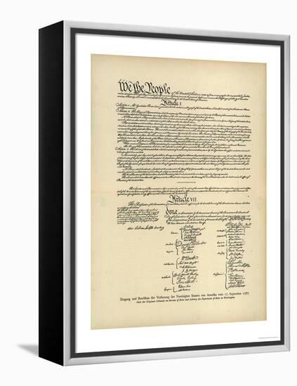 Constitution of the United States-null-Framed Premier Image Canvas