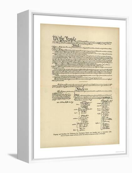 Constitution of the United States-null-Framed Premier Image Canvas