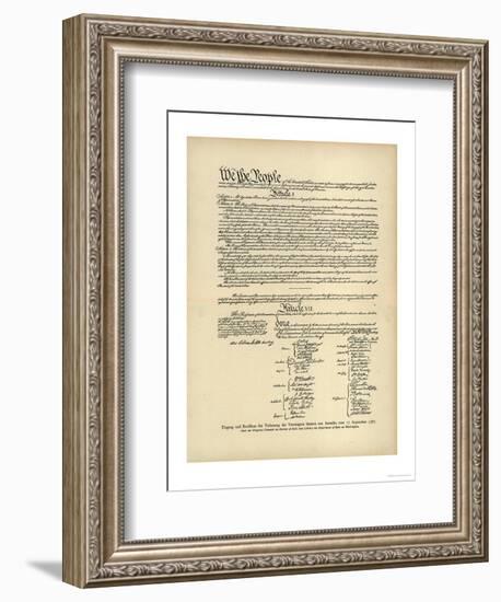 Constitution of the United States-null-Framed Photographic Print