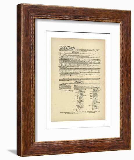 Constitution of the United States-null-Framed Photographic Print