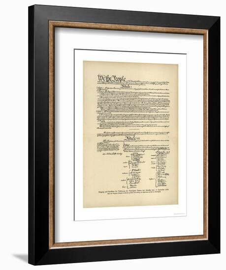 Constitution of the United States-null-Framed Photographic Print