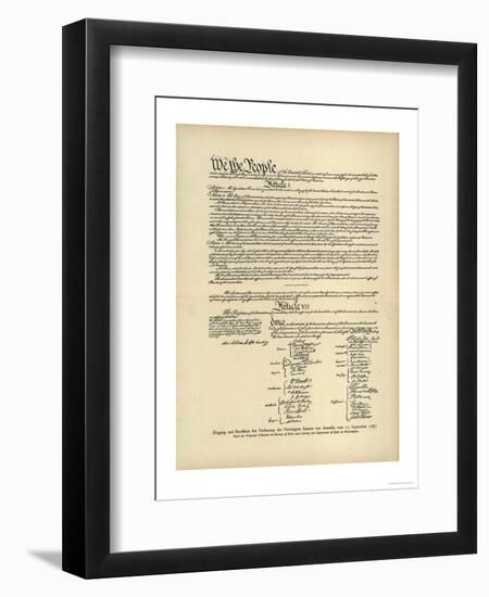 Constitution of the United States-null-Framed Photographic Print