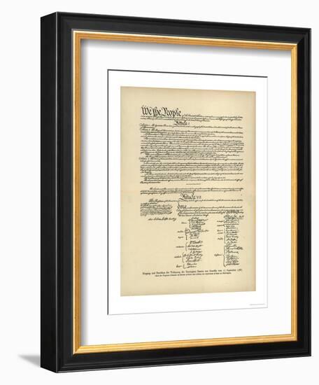 Constitution of the United States-null-Framed Photographic Print