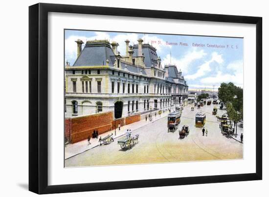 Constitution Station, Buenos Aires, Argentina, C1900s-null-Framed Giclee Print