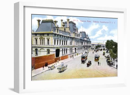 Constitution Station, Buenos Aires, Argentina, C1900s-null-Framed Giclee Print